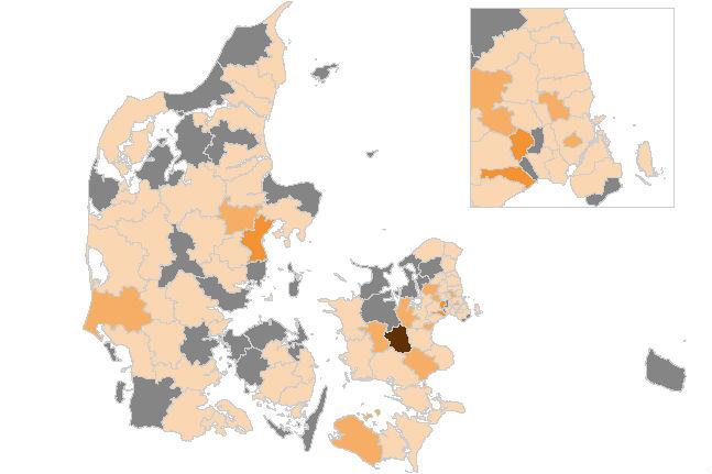 Det går den forkerte vej med smittetallene - især i Aarhus og Ringsted