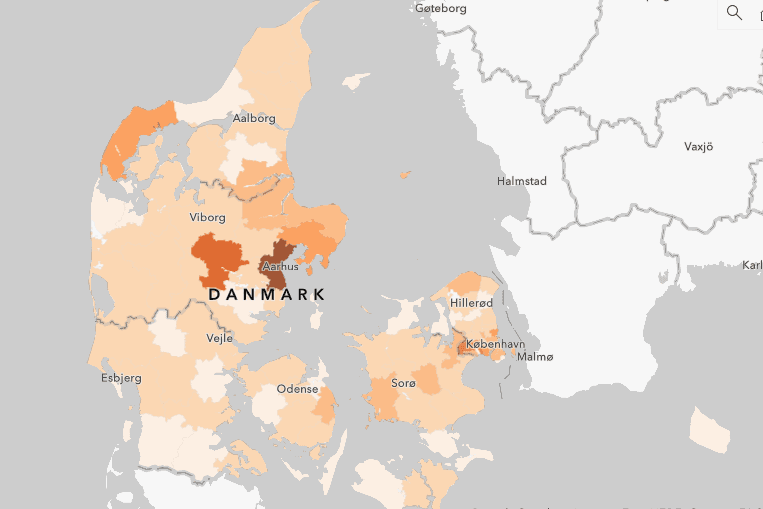 165 nye smittede - fordobling i Aarhus