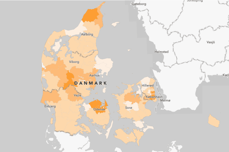 111 nye smittetilfælde og færre indlagt