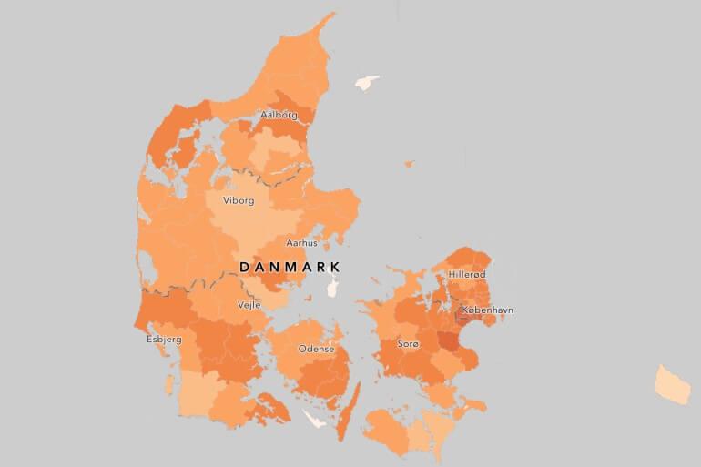 Jævn udvikling i coronatal, nu er to pct. af alle vaccineret