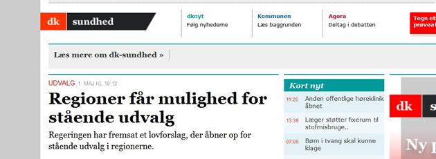dk-sundhed - fagligt overblik og politisk indsigt