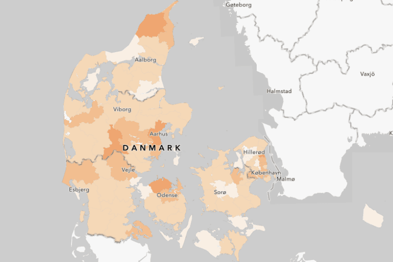 Nordfyn, Hjørring og Frederiksberg er nu hårdest ramt af smitte